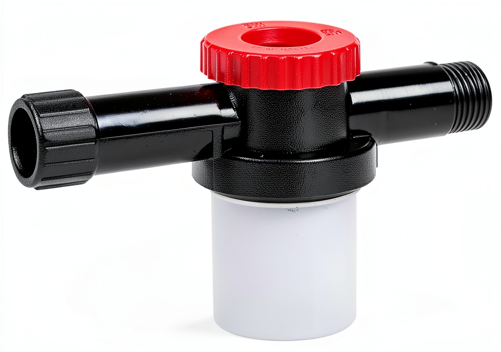 CRC Engine Flush Mixer attached to a garden hose in a garage